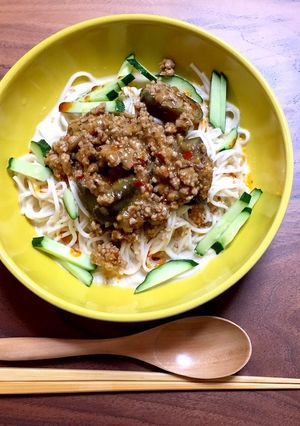 麻婆茄子リメイク♪ 豆乳坦々麺-レシピのメイン写真