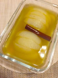 梨を救済☆はちみつコンポート-レシピのメイン写真