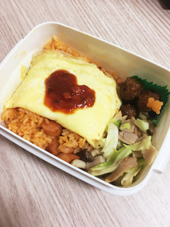 超簡単お弁当オムライス-レシピのメイン写真