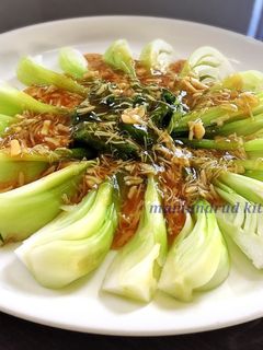 青梗菜のホタテ餡かけ-レシピのメイン写真