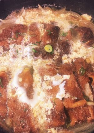 カツ煮。トンカツから簡単に作る-レシピのメイン写真