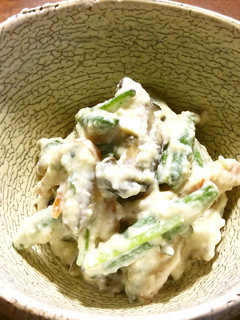 生の金針菜の白和え-レシピのメイン写真
