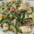 「固い豆腐」でゴーヤチャンプル♪