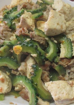 「固い豆腐」でゴーヤチャンプル♪-レシピのメイン写真