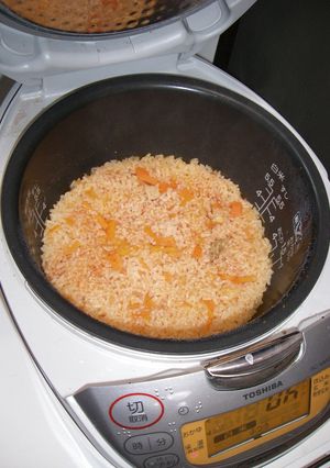 炊飯器でお子様ランチ風チキンライス-レシピのメイン写真