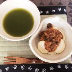 รูปของ お豆腐団子の糀みたらし和え