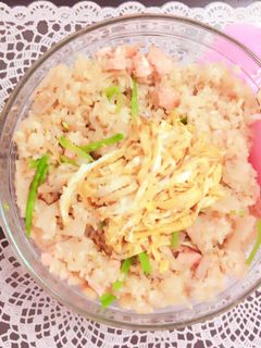 鮭そぼろの蒸し寿司♡白だしver♪-レシピのメイン写真