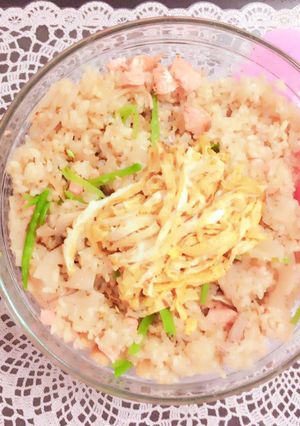 鮭そぼろの蒸し寿司♡白だしver♪-レシピのメイン写真
