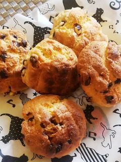 簡単さくさくチョコチップメロンパン-レシピのメイン写真