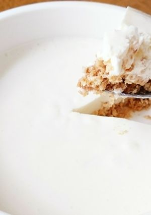 自分用に!タッパでレアチーズケーキ-レシピのメイン写真