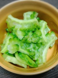 常備菜シリーズ ゴーヤのレモン浅漬け-レシピのメイン写真