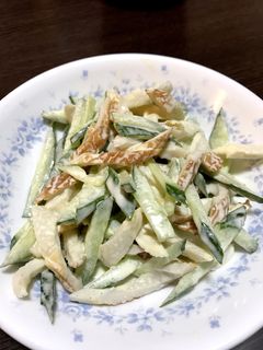 *簡単5分*きゅうりとちくわのサラダ-レシピのメイン写真