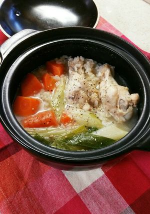 土鍋で簡単サムゲタン風-レシピのメイン写真