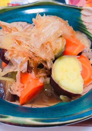 さつまいもと茄子の煮物-レシピのメイン写真