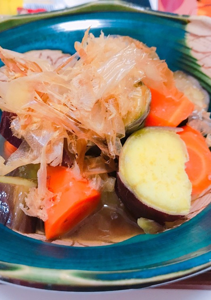 さつまいもと茄子の煮物-レシピのメイン写真