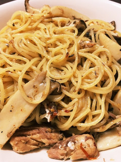 エリンギとすりゴマと鯖缶のパスタ-レシピのメイン写真
