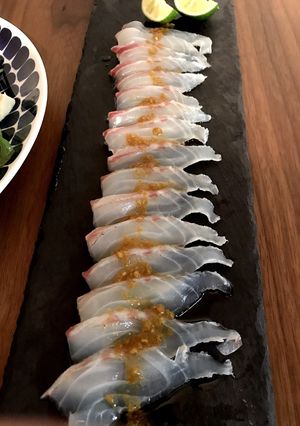 すだちで漬けた真鯛のカルパッチョ-レシピのメイン写真