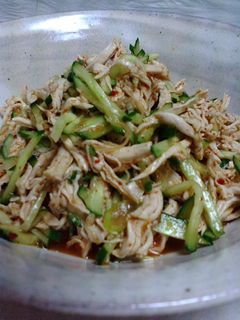 韓国風鶏ササミときゅうりの和えもの☆-レシピのメイン写真
