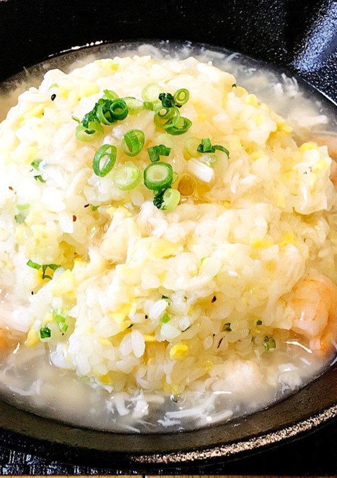 帆立缶で♡旨味たっぷり海鮮あんかけ炒飯♪-レシピのメイン写真