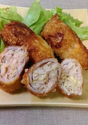 肉巻きキャベツメンチカツ♪-レシピのメイン写真