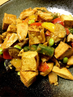 鶏胸肉☆厚揚げ☆カレー炒め煮-レシピのメイン写真
