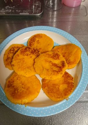 甘いかぼちゃもち-レシピのメイン写真