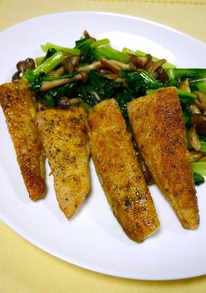 中性脂肪対策！サバカレーと小松菜炒め-レシピのメイン写真