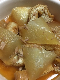 とろ~りひんやりツナと油揚げの冬瓜の煮物-レシピのメイン写真