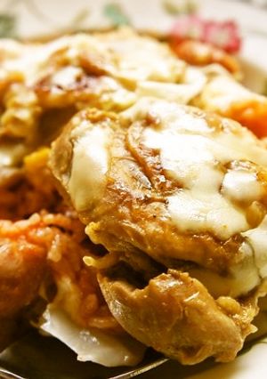 冷飯と野菜ジュースで激ウマ焼チキンドリア-レシピのメイン写真