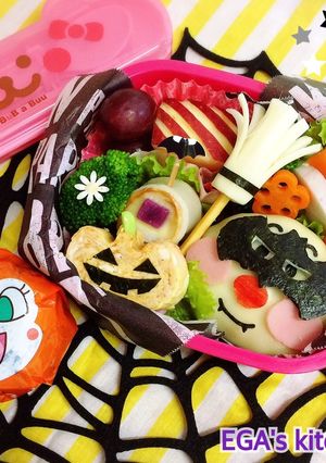 アンパンマンのハロウィン仮面弁当-レシピのメイン写真