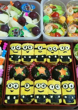 運動会 ミニオンズ弁当-レシピのメイン写真