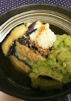 茄子とゴーヤの煮浸し-レシピのメイン写真