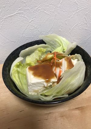 豆腐の味噌ダレサラダ-レシピのメイン写真