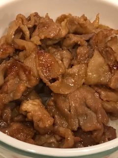 豚肉オンリー!黄金の味で豚バラ丼♪-レシピのメイン写真