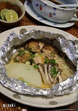 チキンときのこのホイル包み焼き-レシピのメイン写真