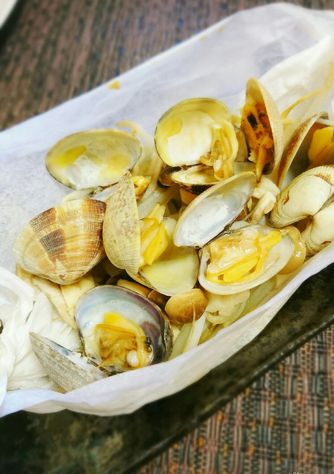 レンジで簡単！あさりとキノコのレンジ蒸し-レシピのメイン写真
