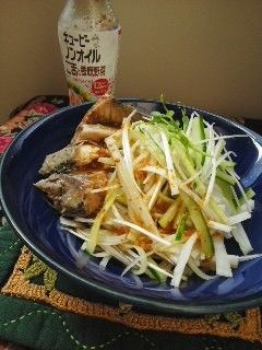 サバ水煮缶で大根サラダ-レシピのメイン写真