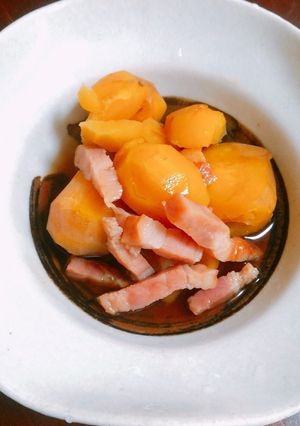 栗とベーコンの煮物～ベーコンなしでも～-レシピのメイン写真