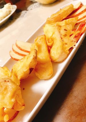 美味しい！りんごの天ぷら♩-レシピのメイン写真