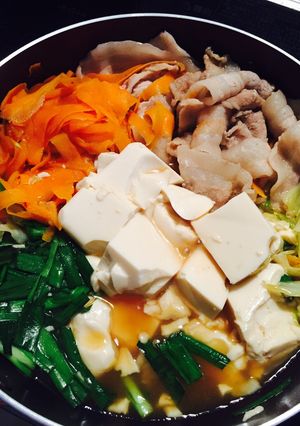 フライパンで簡単美味しい！豚バラ肉豆腐☆-レシピのメイン写真