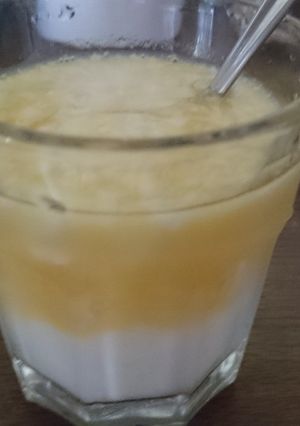 ヨーグルト オレンジジュースがけ-レシピのメイン写真