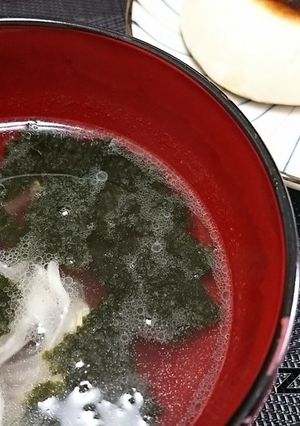即席！海苔と干し玉ねぎの中華スープ-レシピのメイン写真