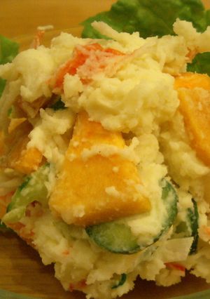 柿＆かにカマ　ＩＮ　ポテトサラダ-レシピのメイン写真