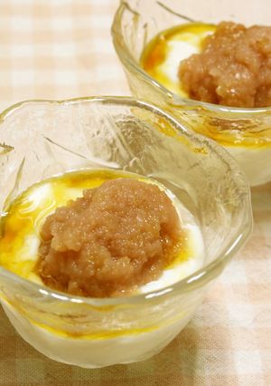 レンジで簡単！ロゼ色アップルソース-レシピのメイン写真