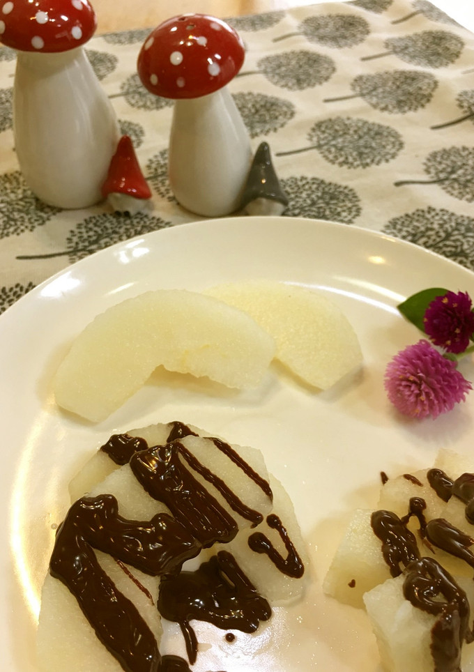 梨のチョコレートソース-レシピのメイン写真