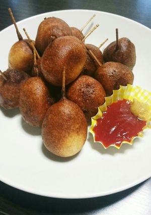 ホットケーキMIXで一口アメリカンドッグ-レシピのメイン写真