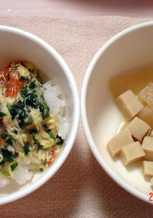 離乳食　卵とほうれん草とトマトあんかけ-レシピのメイン写真