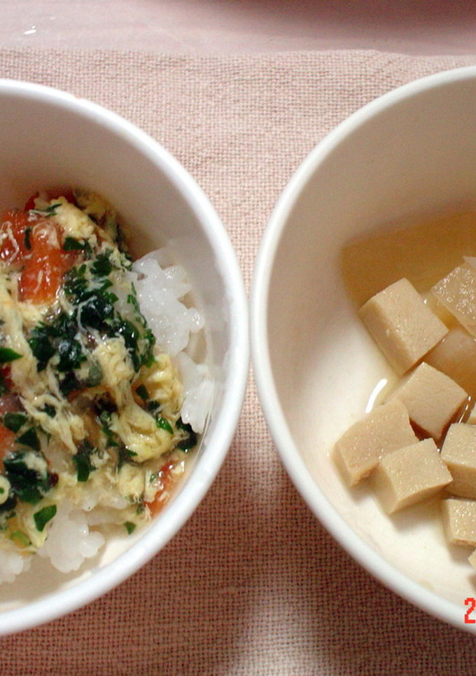 離乳食　卵とほうれん草とトマトあんかけ-レシピのメイン写真