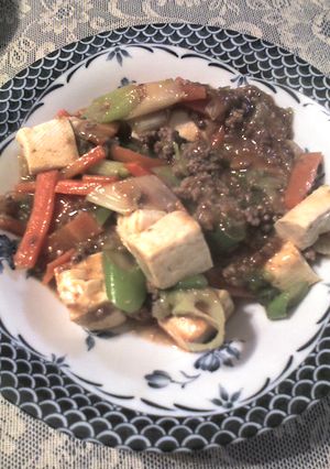 和風麻婆豆腐　サラダ入り-レシピのメイン写真