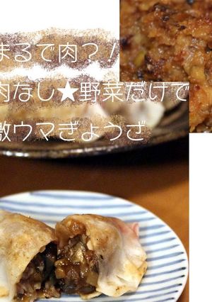 肉なし★まるで肉?激ウマ野菜餃子★大豆で-レシピのメイン写真